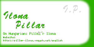 ilona pillar business card